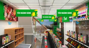 Thiết kế siêu thị mini 100m2 – Mẫu nhà ở kết hợp siêu thị mini