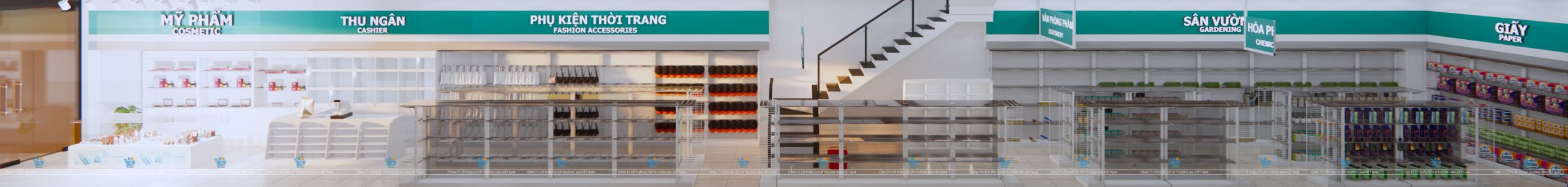 mở siêu thị vật liệu xây dựng và mẫu thiết kế siêu thị mini đẹp