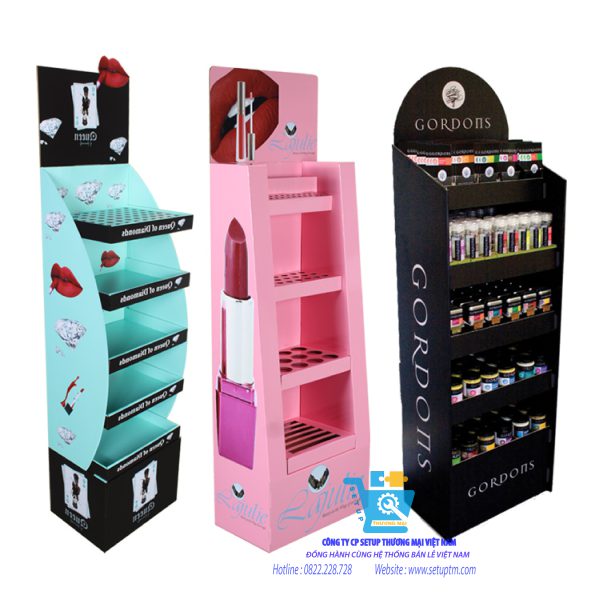 kệ trưng bày mỹ phẩm mini