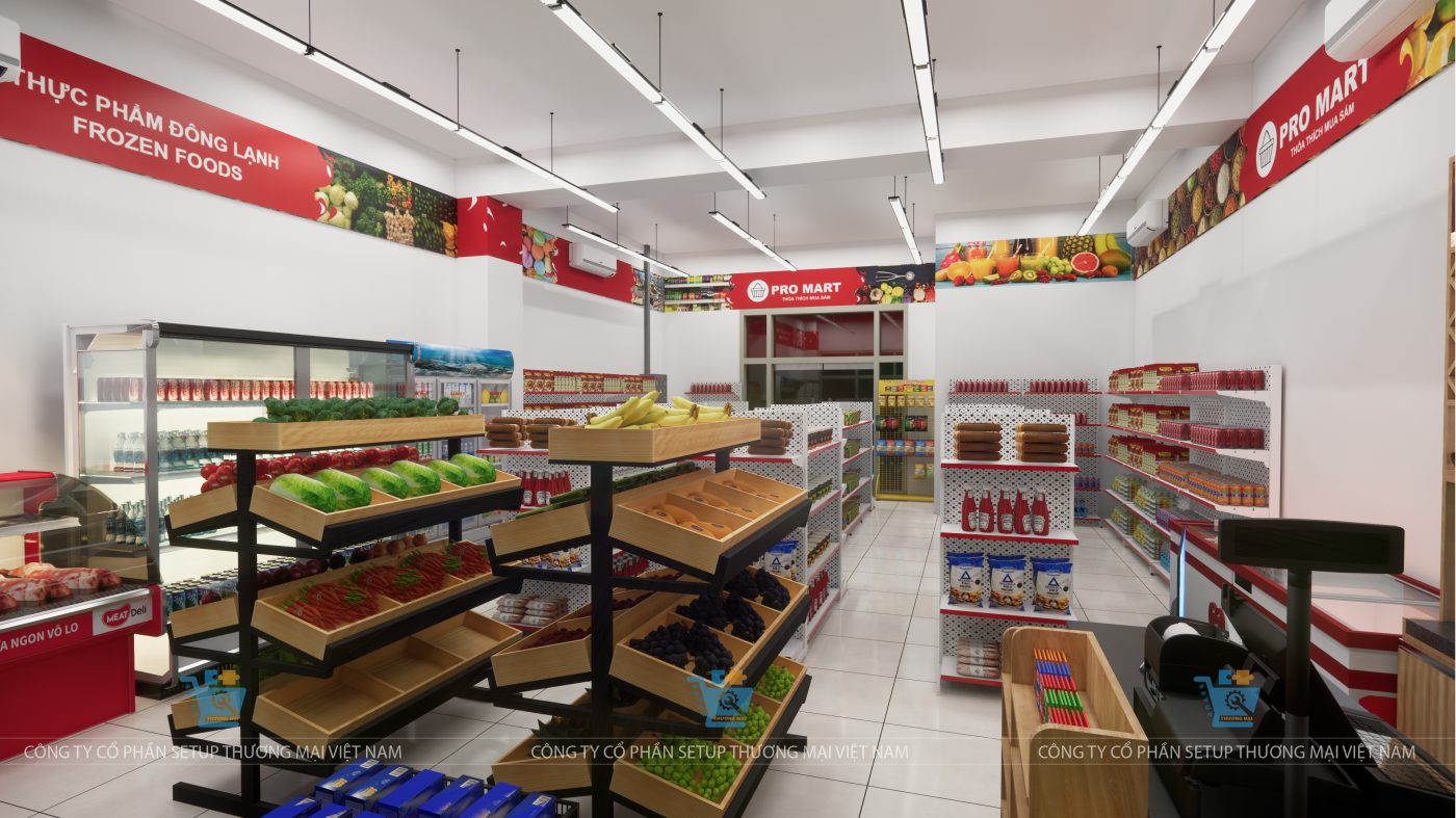 mẫu thiết kế siêu thị đẹp và mở siêu thị tại Hà Nội